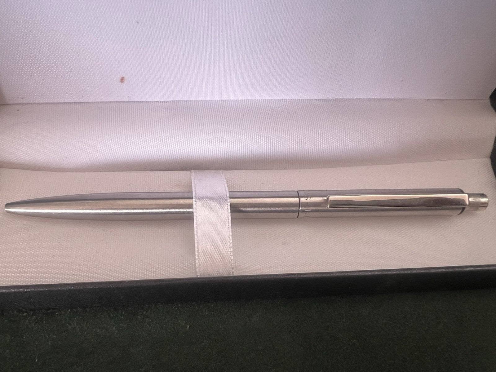 🔴 OMAS penna sfera cromata pulsante a scatto scrive vintage