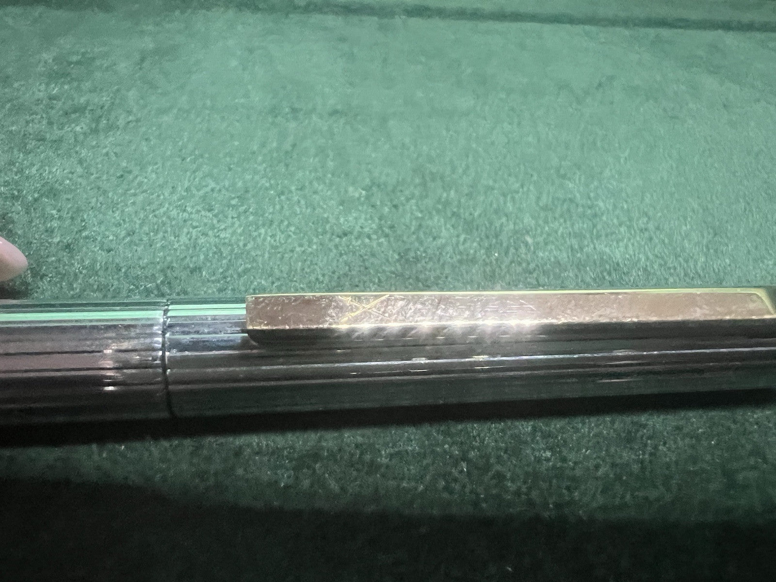 Grand-Mère Stylo-Plume Stylo à Plume Ego Chrome Profils Laminés Or Cartouche M