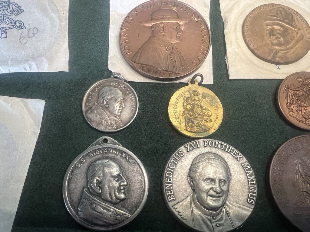 🔴 VATICANO medaglie papali PIO XII PAOLO VI GIOVANNI XXIII LOTTO 1960/80